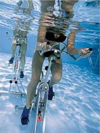 Aquabiking, photo courtesy of Hotel Le Christopher