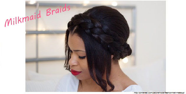 Milkmaid Braid Natural Hair Style  Natural Hair Care  Rayann410