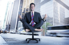 Meditating-Businessman