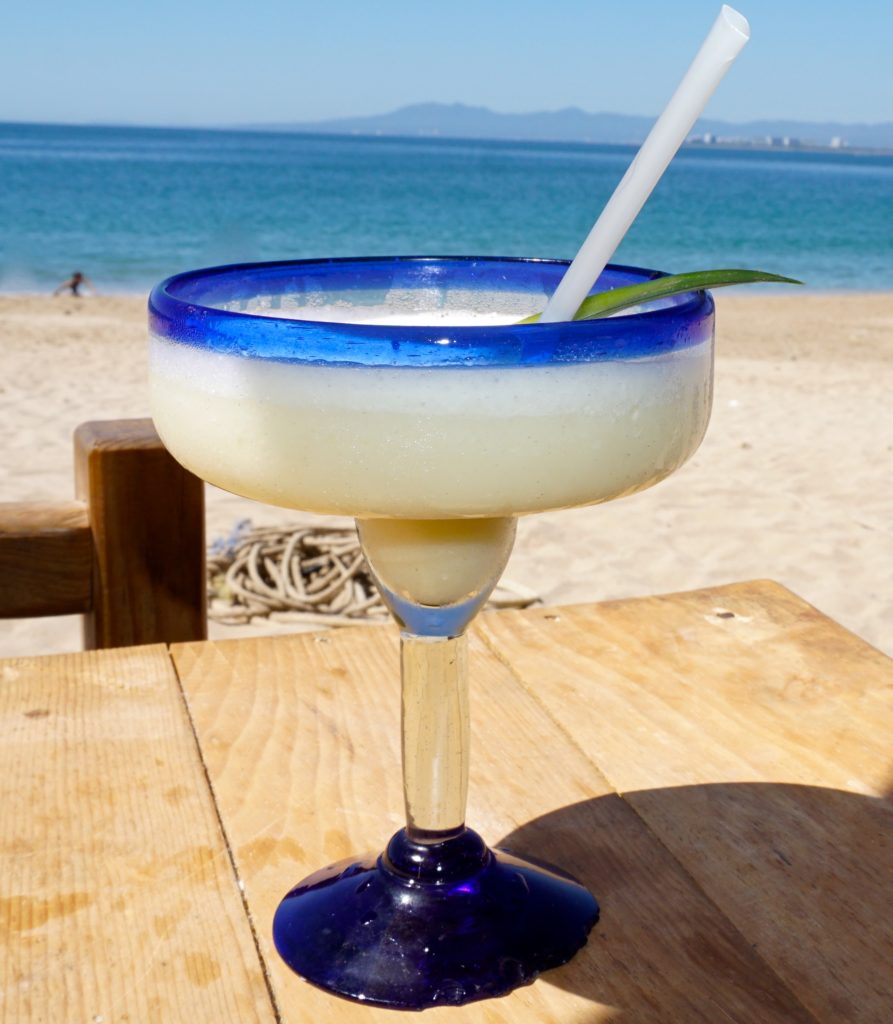 tequila drink on the beach