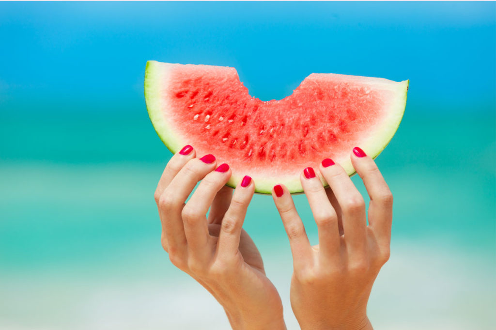 manicure-holding-watermelon