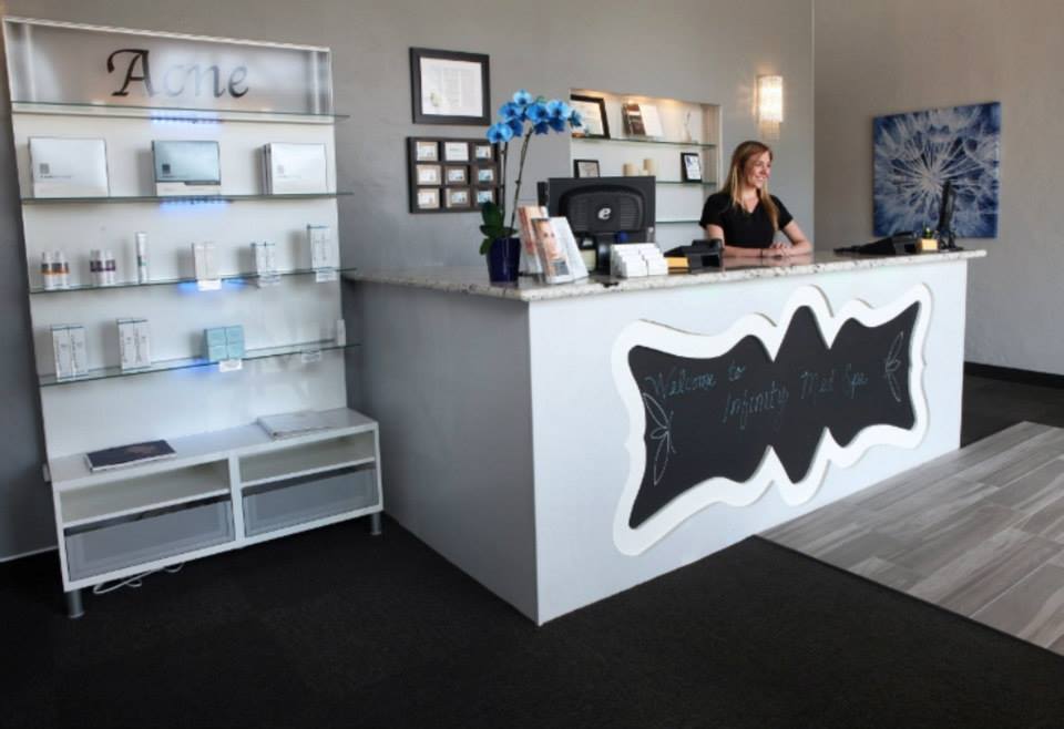 infinity med spa welcome desk