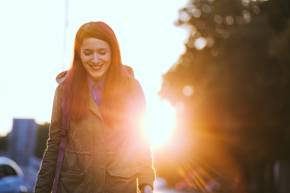 woman-walking-sunset