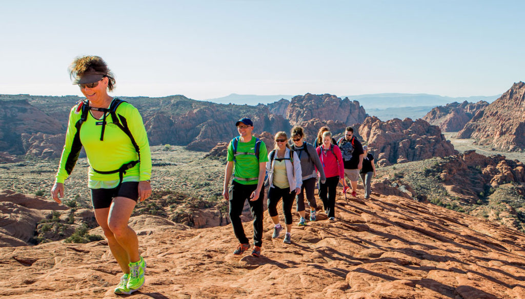 hiking-group-cliffside