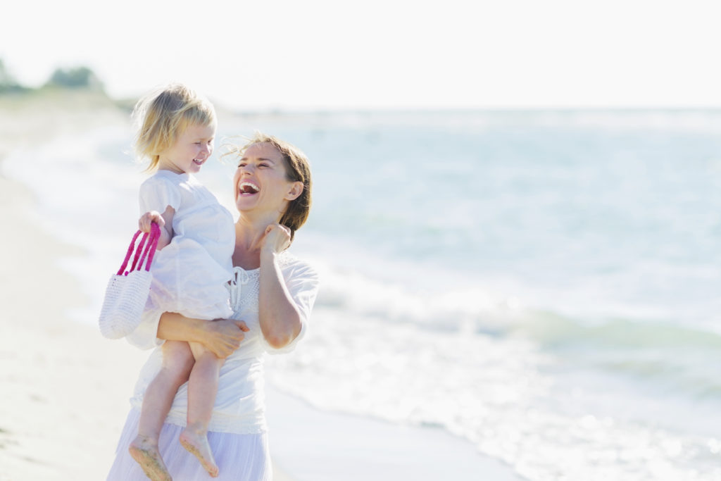 Mother-Daughter-Beach