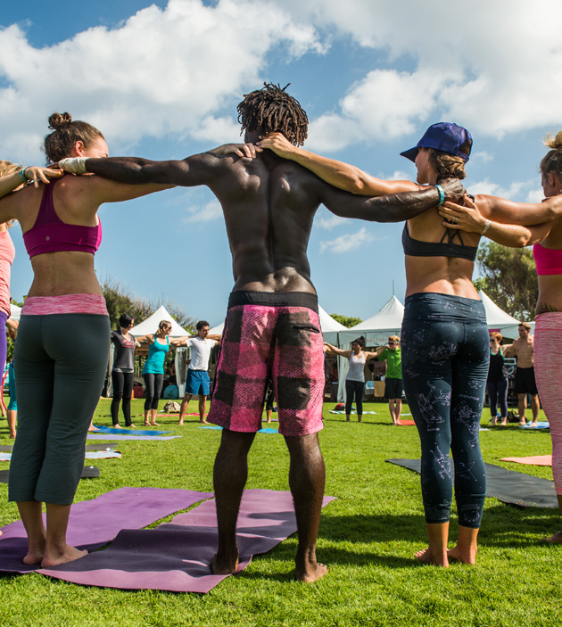 Men's Broga yoga craze so popular in California even the women are