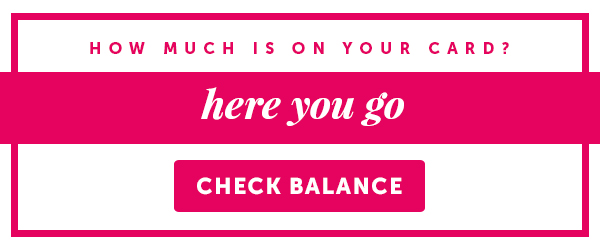 Gift Card  Check Balance