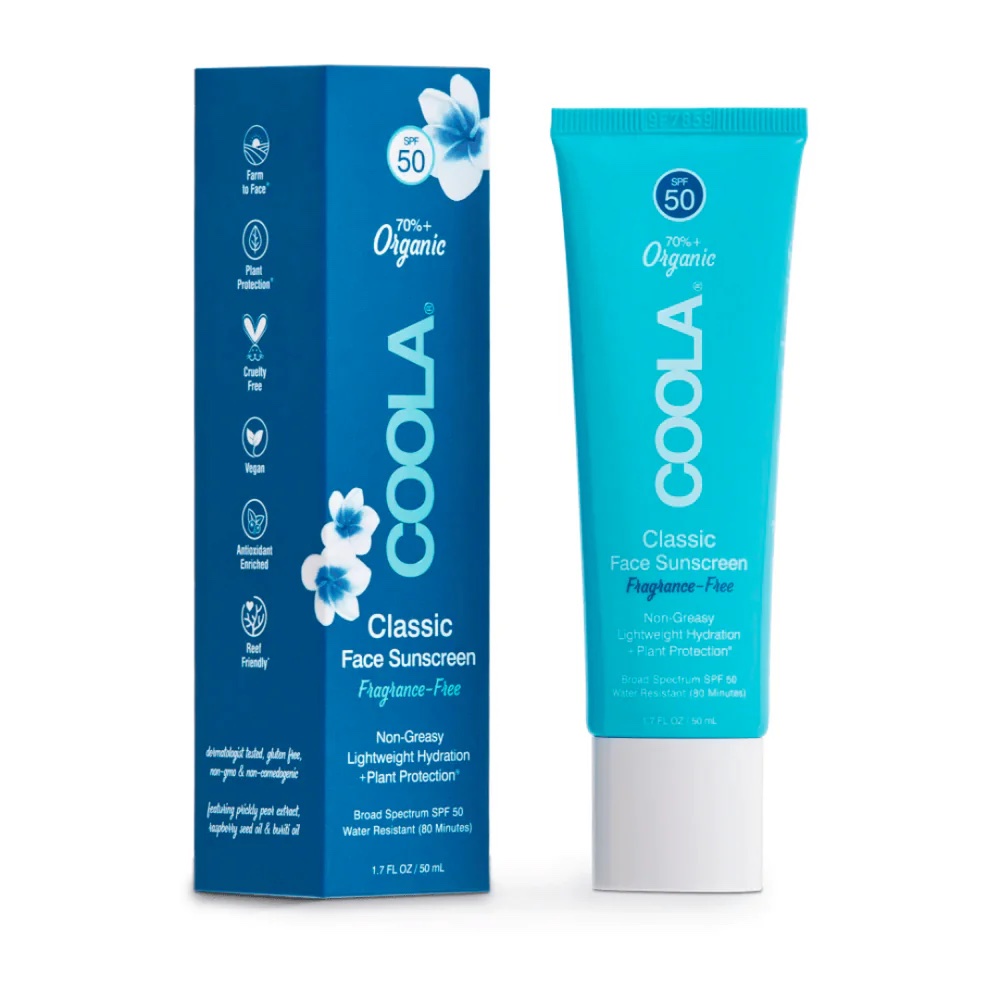 Classic Face Organic Sunscreen Lotion SPF 50 - Fragrance Free | COOLA - Wellness Routine